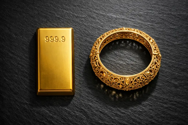 An antique gold ring placed next to a 24K gold coin, illustrating the final verdict on whether gold jewellery is a good investment in India.
